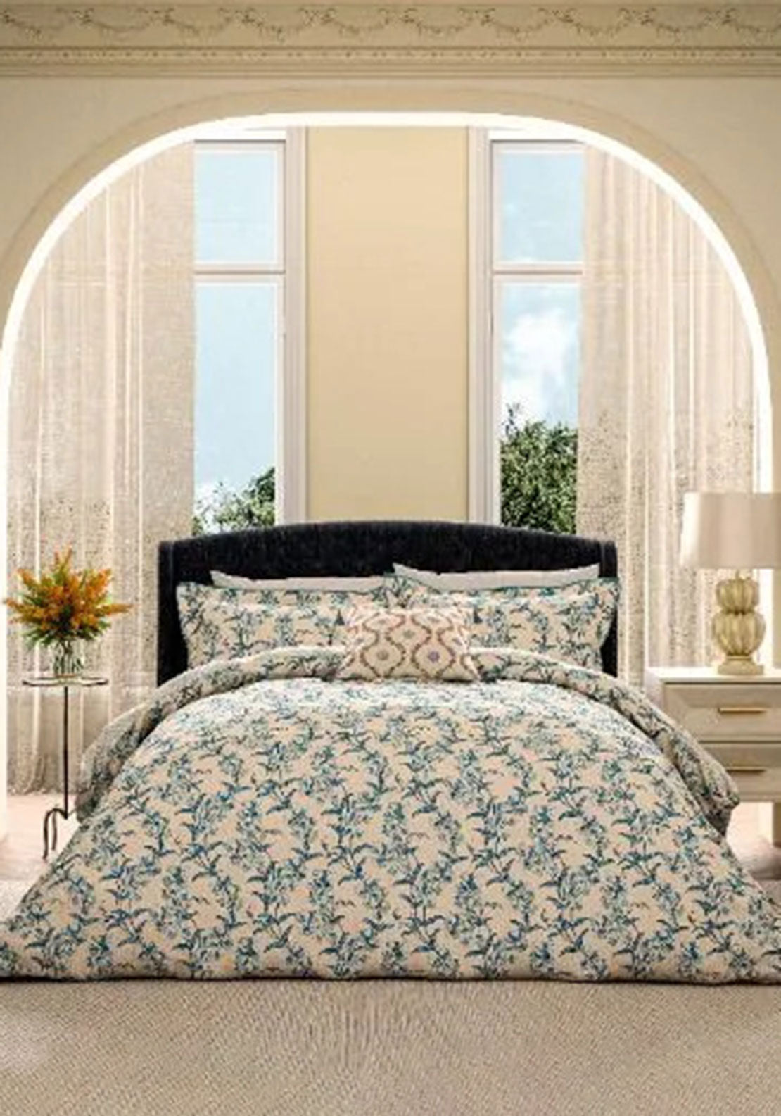 V&A Sweet Tendrils Duvet Cover Set, Blue