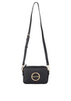 Valentino Moses Logo Crossbody Bag, Black