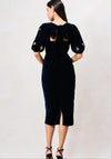 Hope & Ivy Veloura Embellished Pencil Dress, Navy