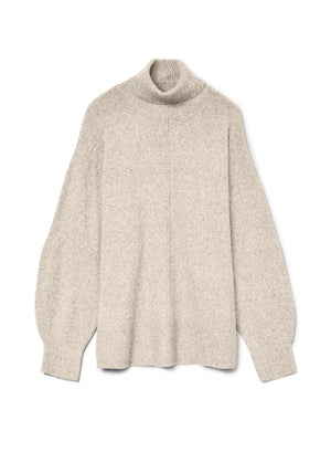 Vero Moda Doffy High Roll Neck Knit Jumper, Birch