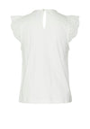 Vero Moda Girl Emily Lace Sleeve Top, Snow White