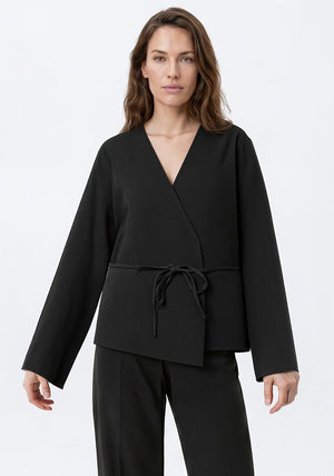 Vero Moda AWARE Tenora Wrap Blazer, Black
