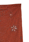 Vero Moda Cara Sequin Maxi Skirt, Burnt Orange