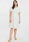 Vero Moda Curve Harriet Lace Detail Dress, White