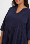 Vero Moda Curve Mavis Smock Dress, Navy