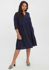 Vero Moda Curve Mavis Smock Dress, Navy