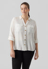 Vero Moda Curve Lightweight Shirt, Snow White