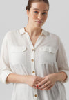 Vero Moda Curve Lightweight Shirt, Snow White