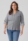 Vero Moda Curve Striped Shirt, India Ink