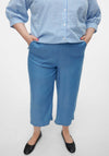 Vero Moda Curve Bree Wide Leg Culottes, Blue