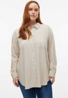 Vero Moda Curve Mymilo Shirt, Beige