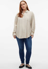 Vero Moda Curve Mymilo Shirt, Beige