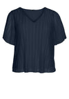 Vero Moda Curve Malone Bell Sleeve Top, Navy Blazer