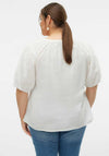 Vero Moda Curve Kisy Wone Top, Snow White