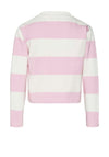 Vero Moda Girl Nella Long Sleeve Stripe Cropped Top, Pastel Lavender