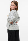 Vero Moda Girl Dotty Knit Jumper, Grey