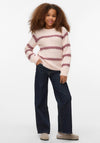 Vero Moda Girl Zada Long Sleeve Knit Jumper, Pink