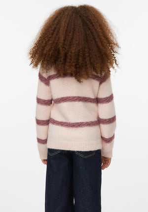 Vero Moda Girl Zada Long Sleeve Knit Jumper, Pink