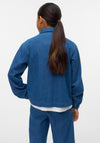 Vero Moda Girl Tenna Long Sleeve Denim Shirt, Blue