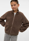 Vero Moda Girl Lucile Teddy Jacket, Brown
