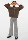 Vero Moda Girl Lucile Teddy Jacket, Brown