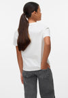 Vero Moda Girl Lilo Short Sleeve Stud Tee, White