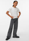 Vero Moda Girl Lilo Short Sleeve Stud Tee, White