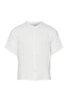 Vero Moda Girl Natali Short Sleeve Top, White