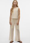 Vero Moda Girl Maya High Waist Trouser, Birch