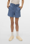 Vero Moda Girl Harper Frill Short, Medium Blue