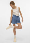 Vero Moda Girl Harper Frill Short, Medium Blue