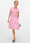 Vero Moda Girl Luna Frill Sleeve Dress, Pink