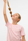 Vero Moda Girl Paulina Short Sleeve Tee, Pink