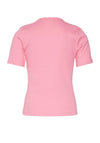 Vero Moda Girl Hazel Short Sleeve Scallop Top, Pink Cosmos