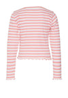 Vero Moda Girl Helle Long Sleeve Stripe Top, Pastel
