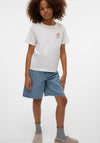 Vero Moda Girl Pop Strawberry Short Sleeve Tee, White