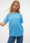 Vero Moda Girl Monarch Harper Short Sleeve Top, Azure Blue