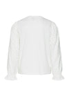 Vero Moda Girl Flaw Long Sleeve Top, Snow White