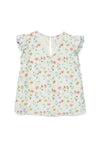 Vero Moda Girl Josie Floral Short Sleeve Top, Birch