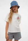 Vero Moda Girl Fruity Short Sleeve Top, Snow White