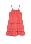 Vero Moda Girl Pretty Singlet Dress, Coral
