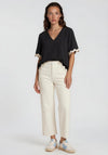 Vero Moda Kayla 7/8 Wide Leg Jeans, Snow White