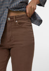 Vero Moda Tessa High Waisted Wide Leg Jeans, Brown