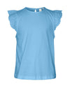 Vero Moda Girl Emily Lace Sleeve Top, Dutch Canal