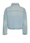 Vero Moda Girl May Long Sleeve Loose Denim Jacket, Blue