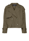 Vero Moda Chloe Short Trench Coat, Green