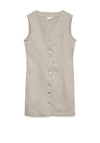 Vero Moda Sleeveless Denim Dress, White