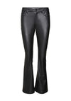 Vero Moda Flash Flare Leg Coated Trousers, Black