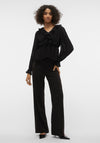Vero Moda Dora Frill Detail Blouse, Black