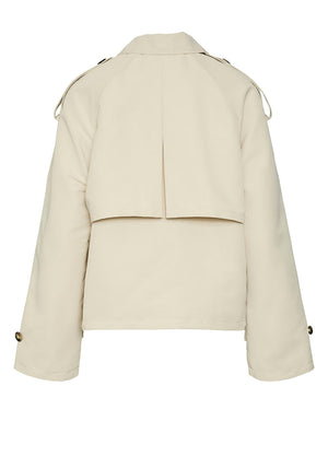 Vero Moda Chloe Short Trench Coat, Beige